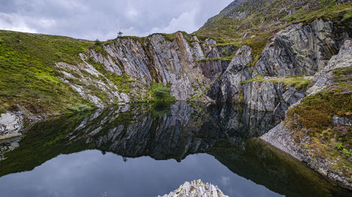 Scenes from a walk on moel siabod mountain in the snowdonia national park in north wales, uk