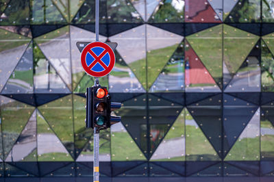 Information sign on road