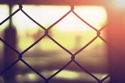 Close-up of chainlink fence