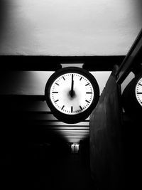 Low angle view of clock tower