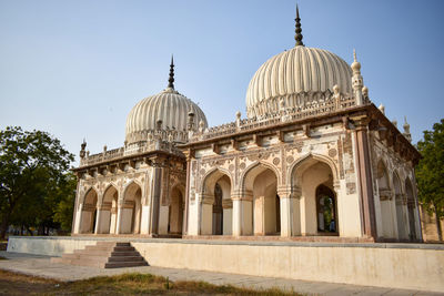 View of historical building against clear sky