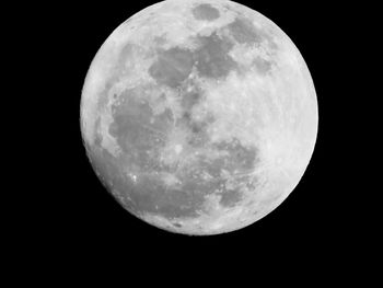 Close-up of moon against sky at night