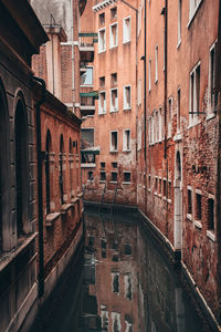 Canal amidst buildings in city