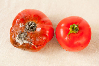 Close-up of tomatoes on table