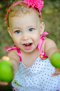 Portrait of cute girl