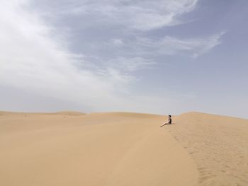 Low angle view of a desert