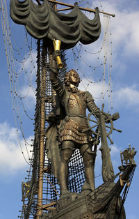 Low angle view of statue