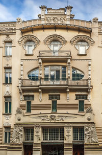 Low angle view of building against sky