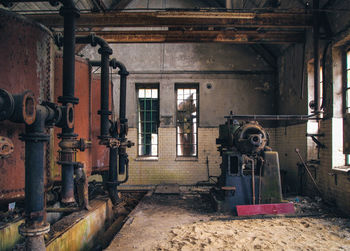 Interior of old abandoned building