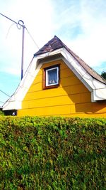 Low angle view of built structure against the sky