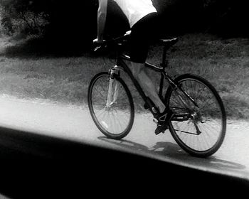 Bicycle parked on bicycle
