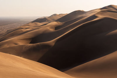 View from nature and landscapes of dasht e lut or sahara desert. middle east desert