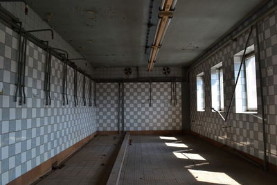 Interior of abandoned building