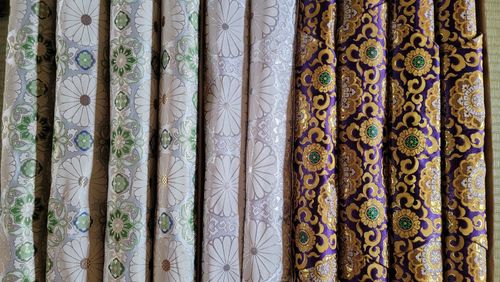 Full frame shot of multi colored pencils in store