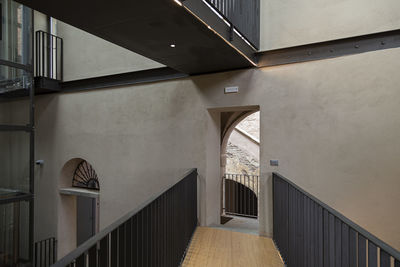 Low angle view of staircase in building