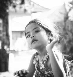 Portrait of smiling girl