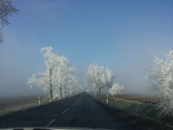 Road passing through landscape