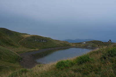 Scenic view of landscape against sky