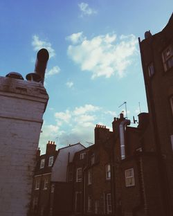 Low angle view of building against sky