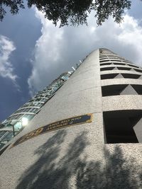 Low angle view of building against sky