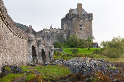 Eilean donan castle in the loch alsh at the highlands of scotland. united kingdom