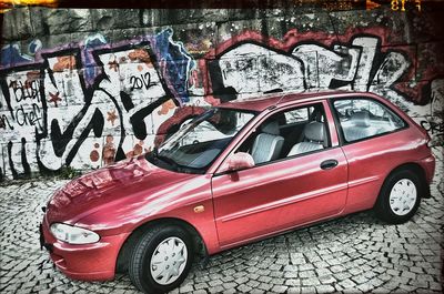 Cars parked in parking lot