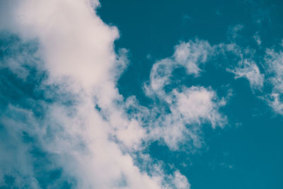 Low angle view of clouds in sky