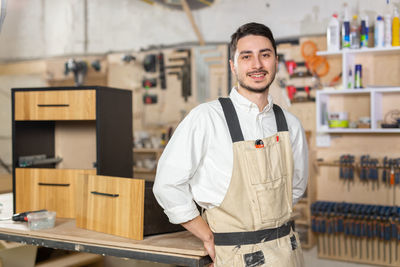 Portrait of smiling young man