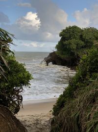 Scenic view of sea against sky