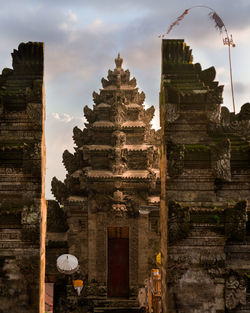 Exterior of temple against sky