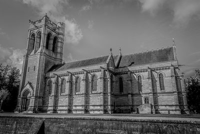 Low angle view of traditional building against sky