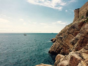 Scenic view of sea against sky