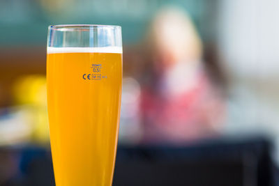 Close-up of drink on table