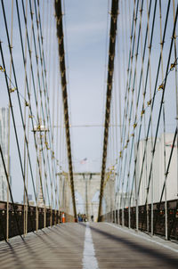 View of suspension bridge