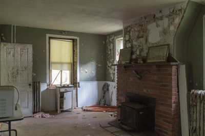 Interior of abandoned room