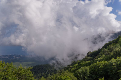 Panoramic view of landscape against sky