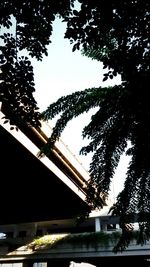 Low angle view of bridge against sky