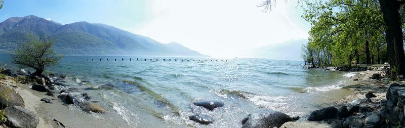 Panoramic shot of sea against sky