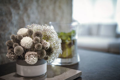 Close-up of potted plant on table