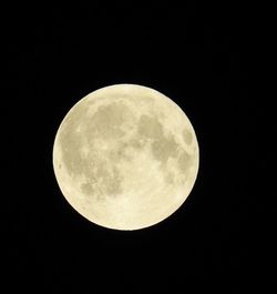 Low angle view of moon in sky
