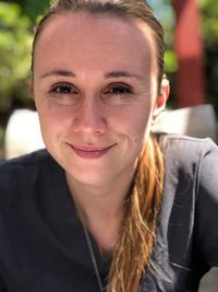 Portrait of smiling young woman