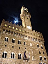 Low angle view of old building against sky