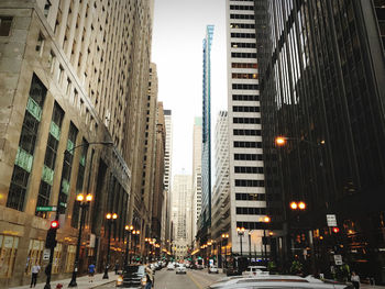 Low angle view of city street