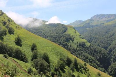 Scenic view of mountains