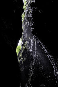 Close-up of water spraying