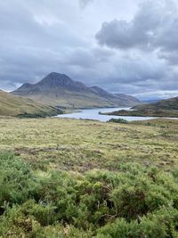 Stac pollaidh mountain in scotland 