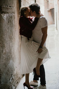 Couple standing outdoors