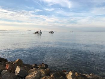 Scenic view of sea against sky