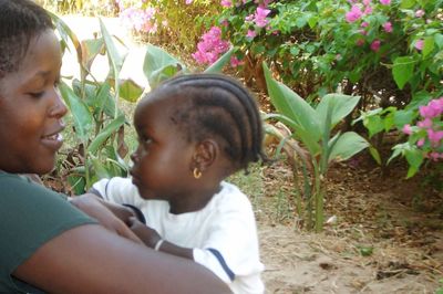 Portrait of cute boy looking away