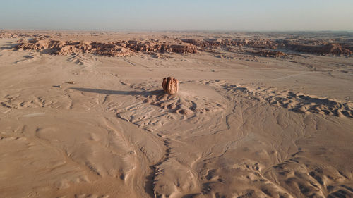 Scenic view of desert against sky